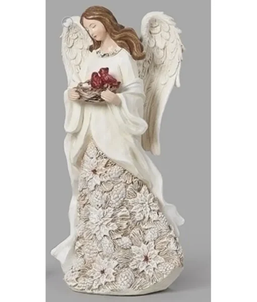 8"angel W/cardinal