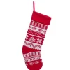 Bas de Noël 20 pouces rouge et blanc