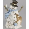 Bonhomme de neige et animaux 7.75 pouces