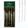 Boîte de 12 glaçons en verre torsadé