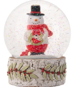 Boule à neige, Bonhomme de neige folklorique