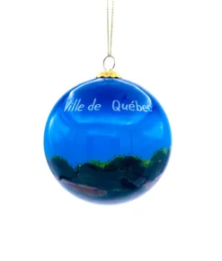 Boule Bleue en verre Château Frontenac