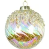 Boule de verre irridescente