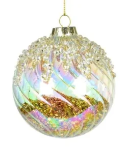 Boule de verre irridescente