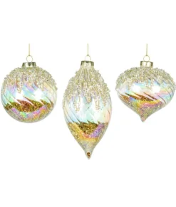 Boule de verre irridescente
