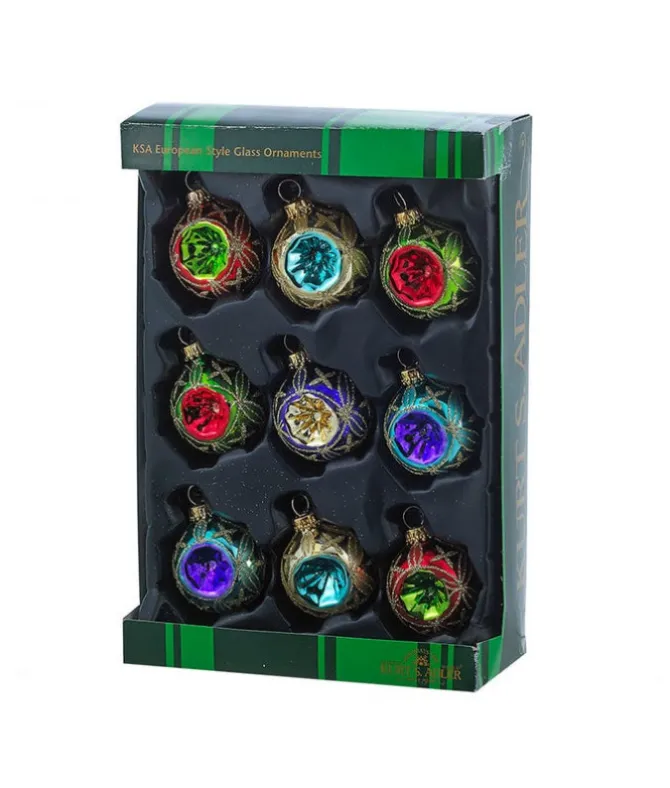 Boules en verre style catadioptre