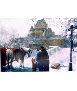 Carte de Noël Le Château Frontenac