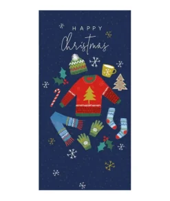 Carte de Noël unique, portefeuille cadeau.