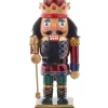 Casse-noisette royal bleu et rouge 9" de haut