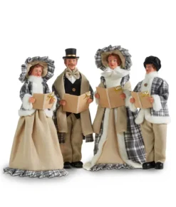 Chanteurs de Noël style rustique, 18 pouces