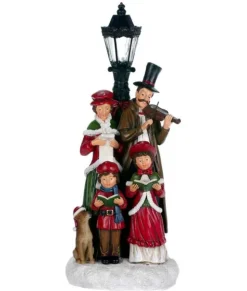 Chanteurs de Noël victoriens, lumière DEL