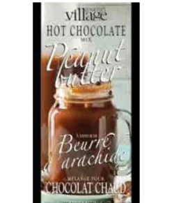 1 chocolat chaud au beurre de cacahuète