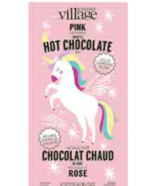 1 chocolat chaud blanc et rose