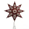Cîme d'arbre étoile rubis et platine