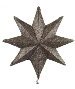 Cîme d'arbre étoile rubis et platine