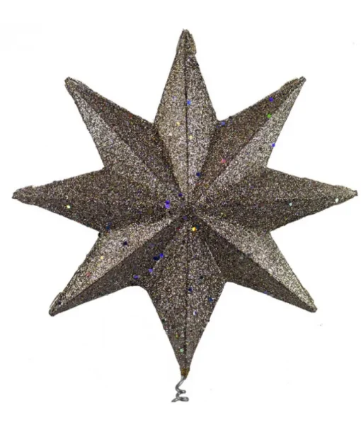 Cîme d'arbre étoile rubis et platine