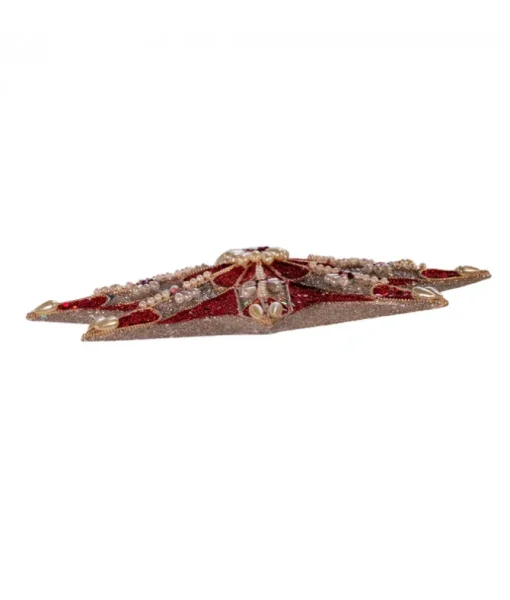 Cîme d'arbre étoile rubis et platine