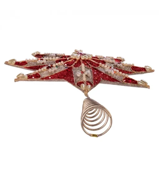 Cîme d'arbre étoile rubis et platine