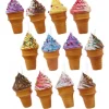 Cornet de crème glacée en mousse