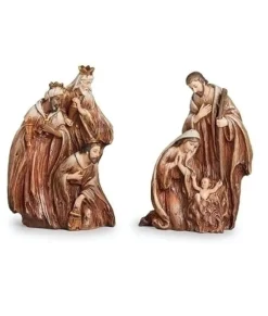 Crèche compacte de 2 pièces, mesure 7 pouces.