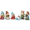 Crèche de table, figurines de gnomes