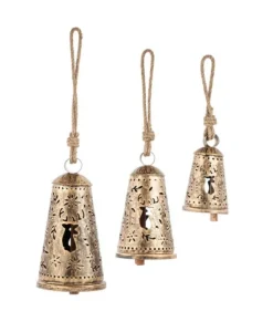 Décor à la maison, ensemble de trois cloches de style rustique, plus grandes mesures 20"