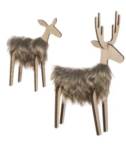 Décor de table, Cerf à fourrure