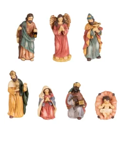 Décor de table, Crèche, Ensemble de 7 pièces