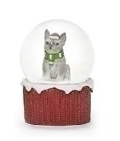 Décor de table, Dôme d’eau de chiot. Bouledogue français