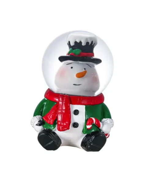Décor de table, Globe d'eau Express du Pôle Nord, Bonhomme de neige.