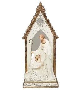 Décor de table, La Sainte Famille dans une arche gothique