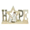 Décor de Table, La Sainte Famille, avec message "Hope"