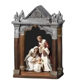 Décor de table, La Sainte Famille dans une arche d’église