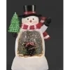 Décor de table, Lanterne d’eau, Bonhomme de neige avec ours sur skis