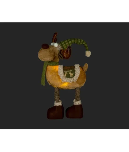 Décor de table, orignal en peluche éclairé