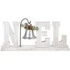 Décor d’étagère / bureau, plaque avec cloche, « Noel »