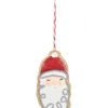 Décoration, biscuit au pain d'épices, Père Noël glacé.