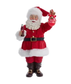 Décoration de 9,5 po représentant le Père Noël tenant un verre de Coca-Cola®