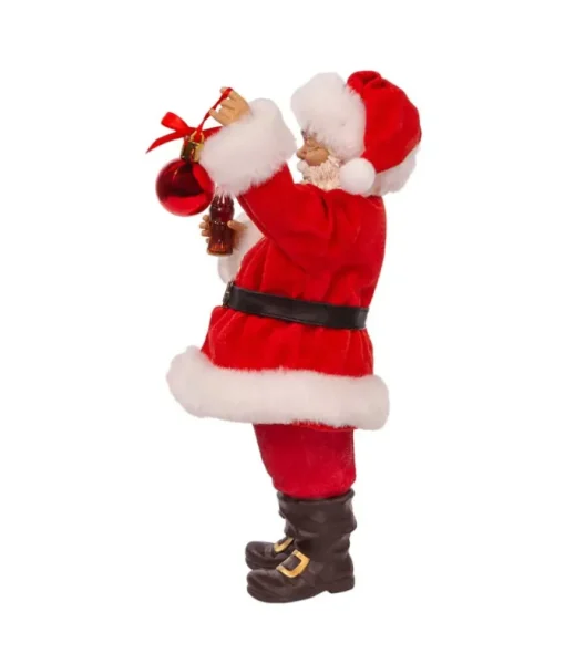 Décoration de 9,5 po représentant le Père Noël tenant un verre de Coca-Cola®