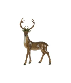 Décoration de table, cerf debout.