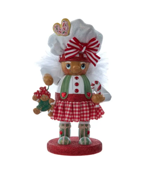 Décoration de table, fille en pain d'épice