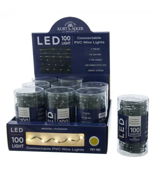 Ensemble de 100 lumières blanc chaud