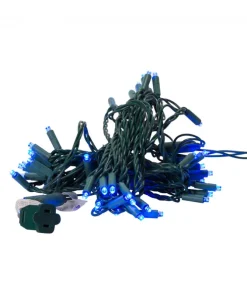 Ensemble de 50 lumières bleues DEL