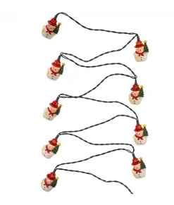 Ensemble de 10 lumières de bonhomme de neige