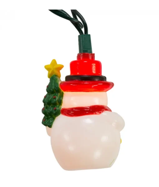 Ensemble de 10 lumières de bonhomme de neige