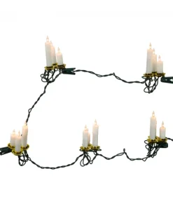 Ensemble de 15 lumières de chandelles avec pince
