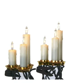 Ensemble de 15 lumières de chandelles avec pince