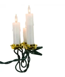 Ensemble de 15 lumières de chandelles avec pince