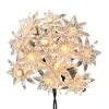 Ensemble de 10 lumières de fleurs transparentes