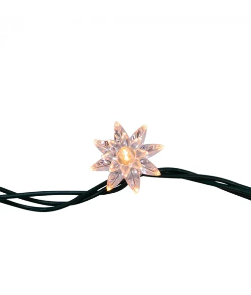 Ensemble de 10 lumières de fleurs transparentes